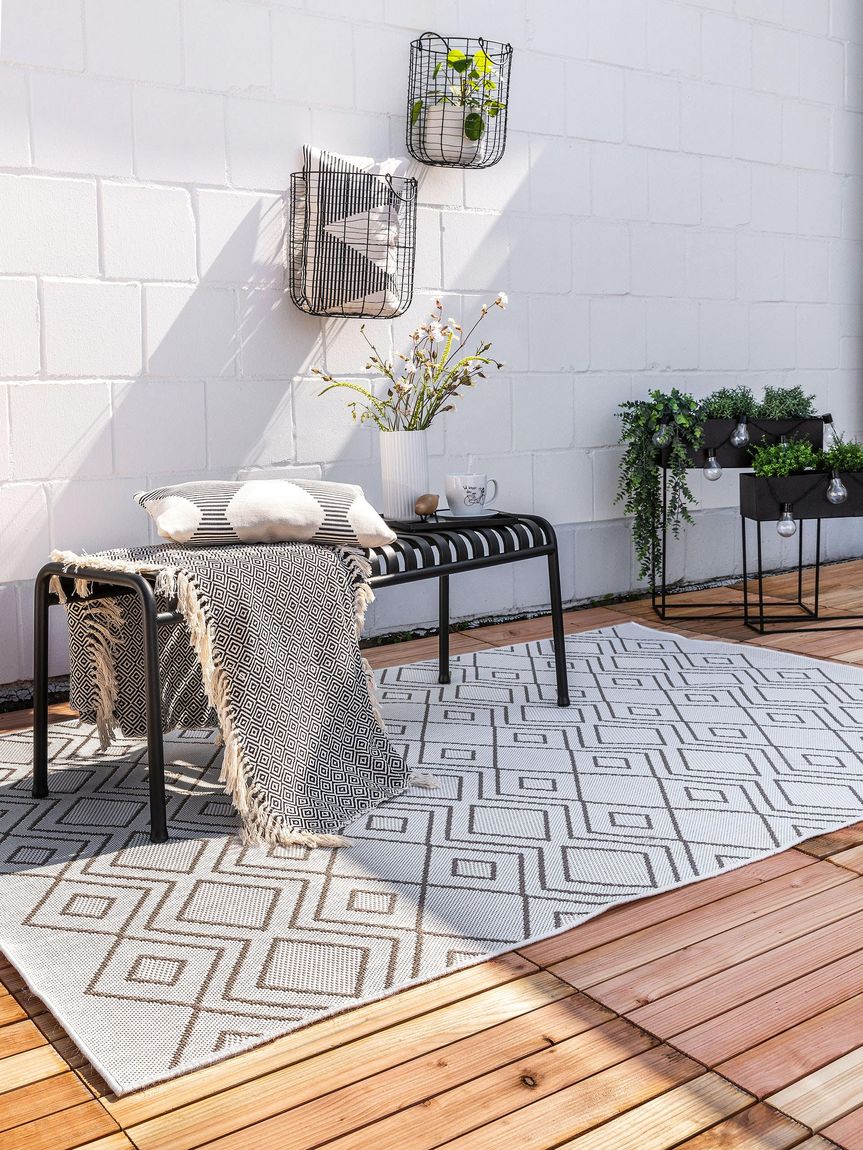 In- & Outdoor Teppich Nillo Creame