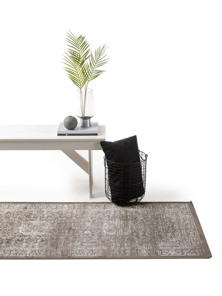 Viskoseteppich Läufer Elling 67x210 cm Taupe