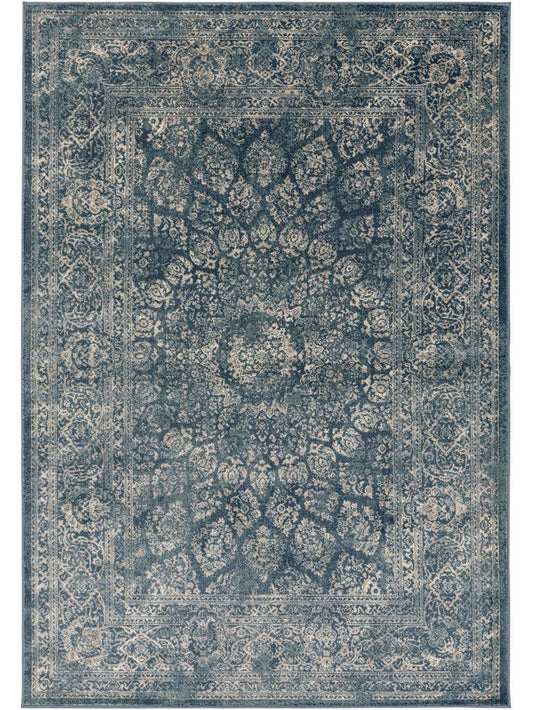 Teppich Vintage Velvet Blau