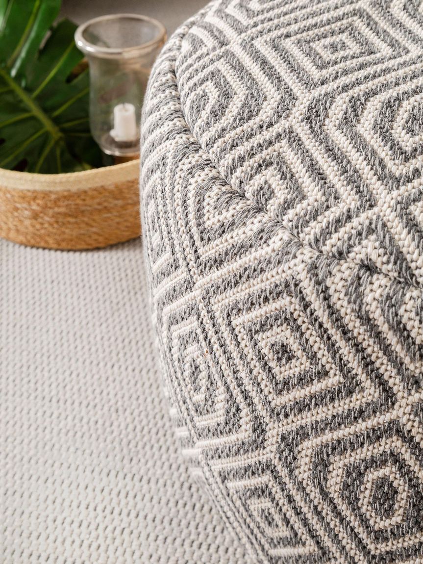 Pouf Laos 55x55x35 cm Anthrazit