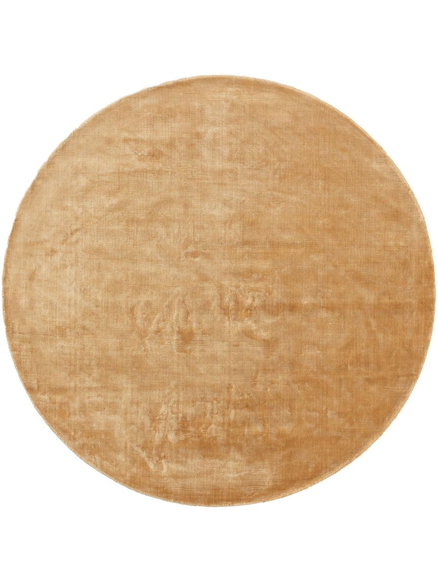 Viskoseteppich rund Nela Ø 160 cm rund Gelb