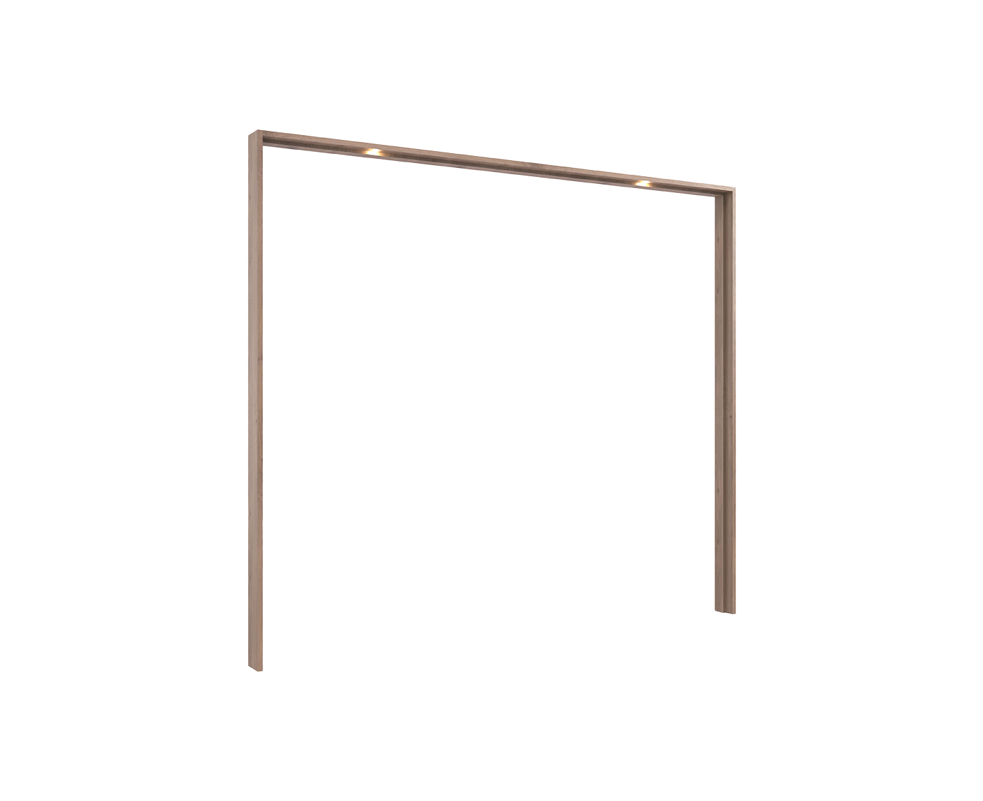 Burgos Kleiderschrank Drehtürenschrank mit Spiegel Graphit / Viking Oak (Eiche Nachbildung)