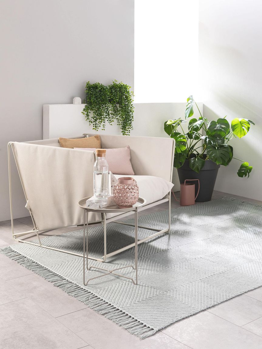 In- & Outdoor Teppich Rae Hellblau