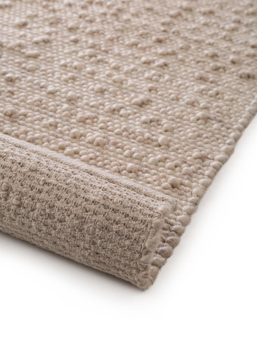 Wollteppich Läufer Lana 80x250 cm Beige