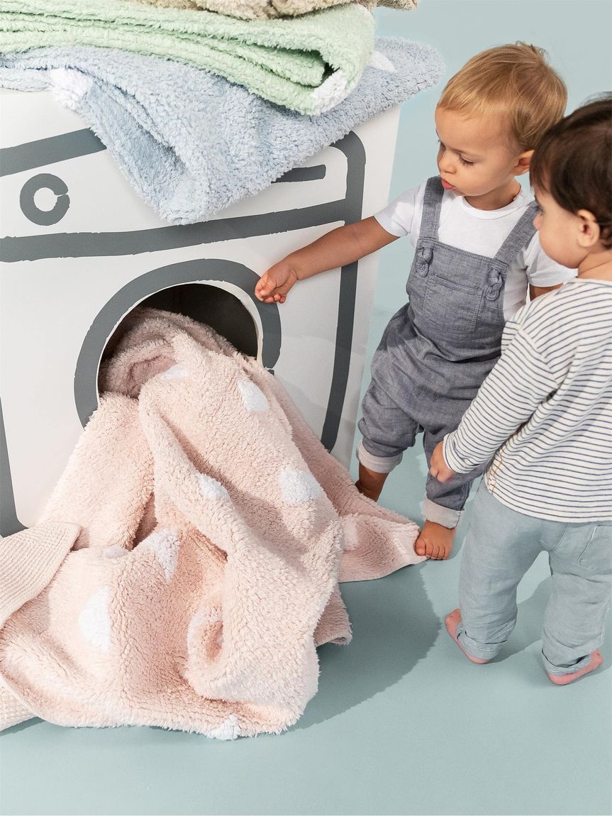 Waschbarer Kinderteppich Inka Ø 150 cm rund Beige