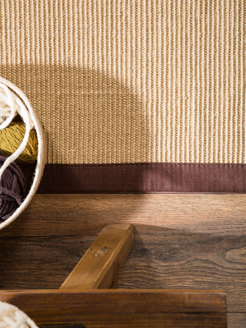 Sisalteppich Läufer Sisal Braun