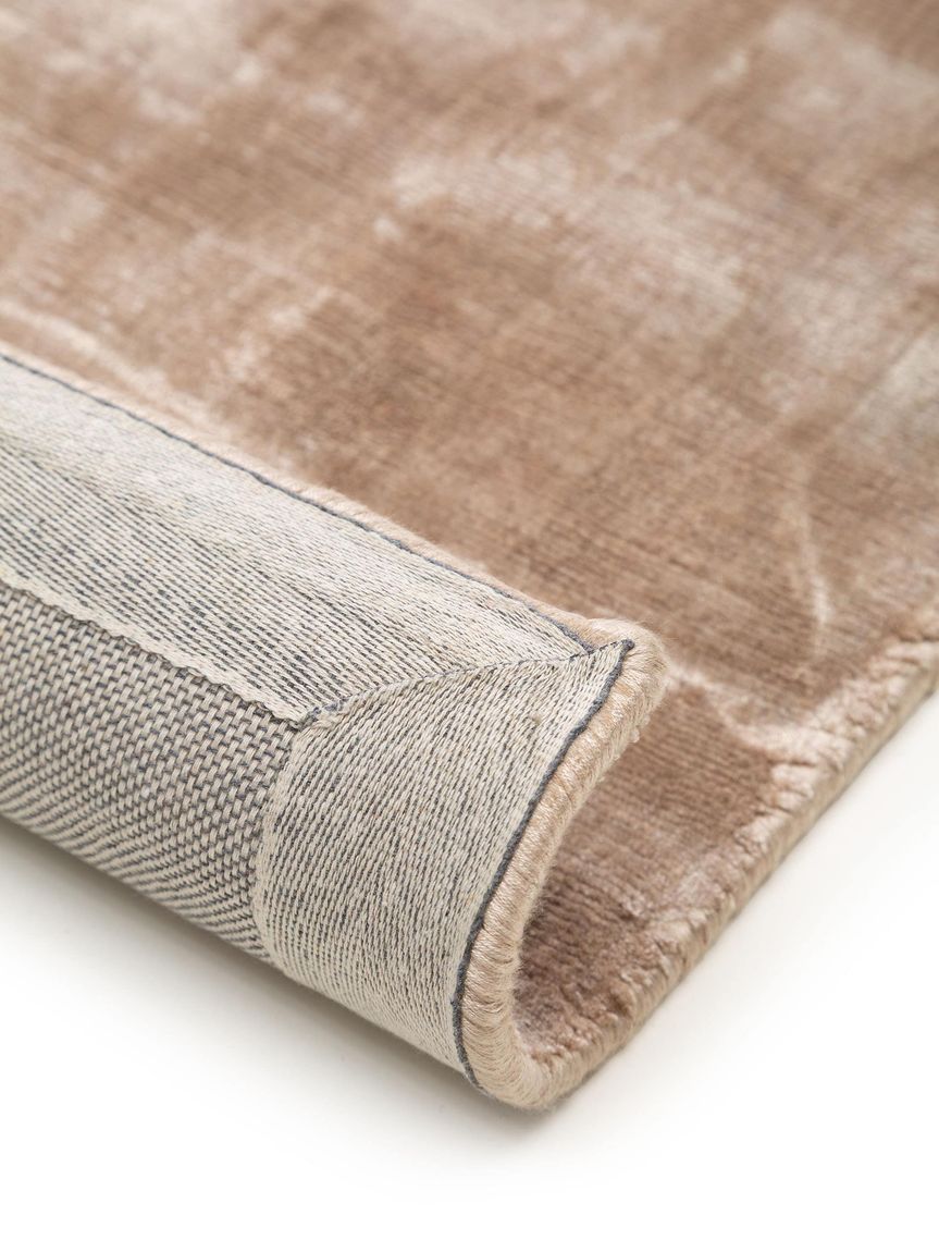 Viskoseteppich Nela 160x160 cm Taupe