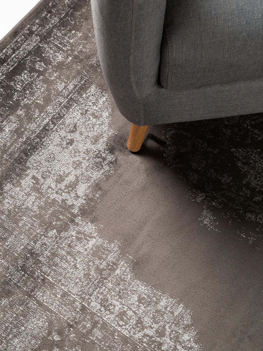 Viskoseteppich Elling Taupe