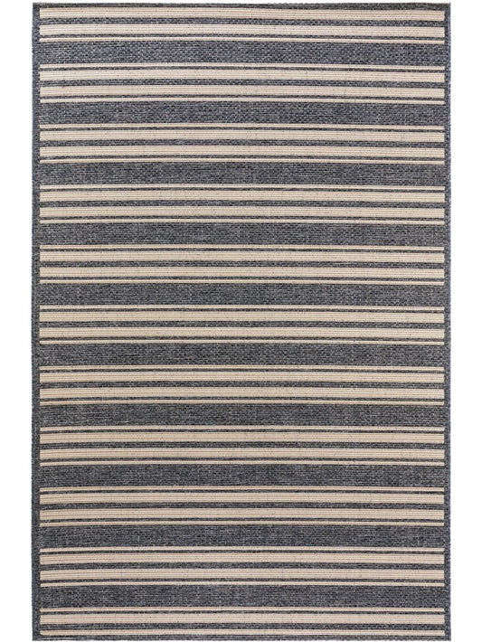 In- & Outdoor Teppich River Beige / Blau