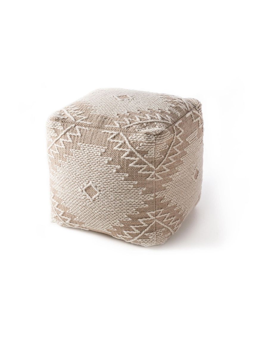 Pouf Sydney 45x45x45 cm Beige - Voelpe