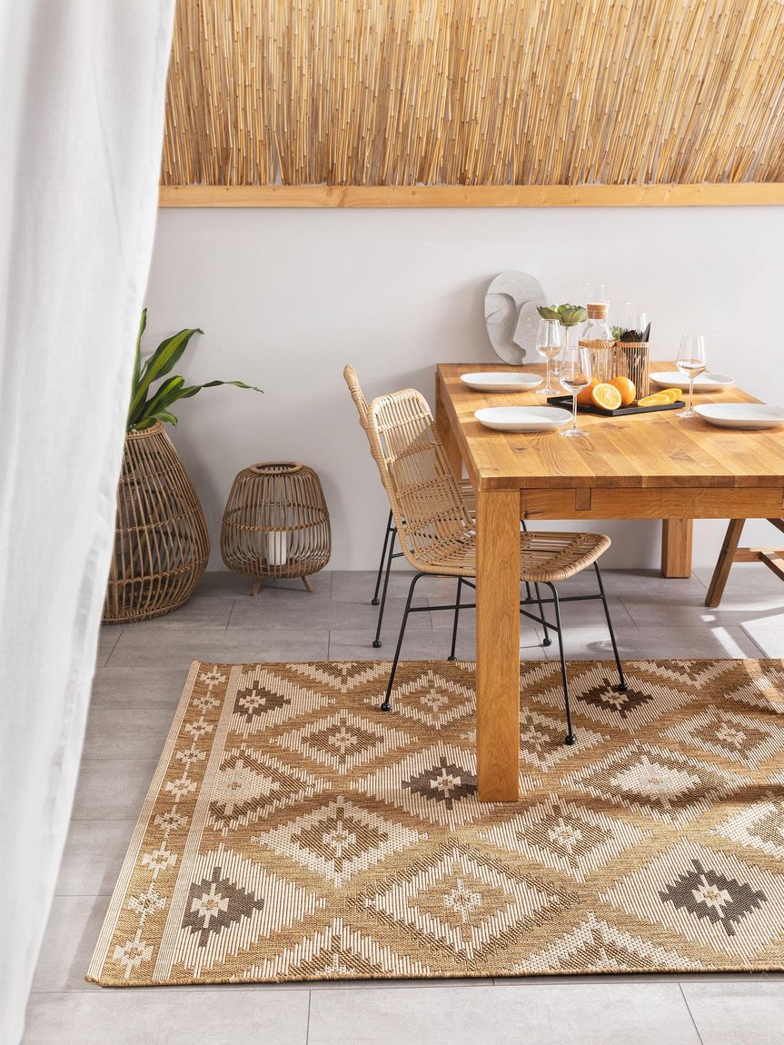 In- & Outdoor Teppich Riso Beige