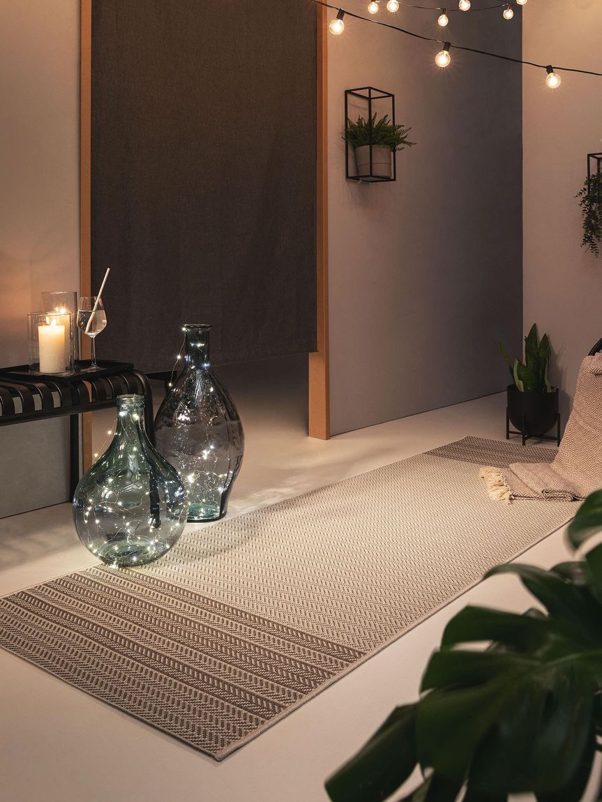 In- & Outdoor Läufer Metro 80x240 cm Creame / Beige