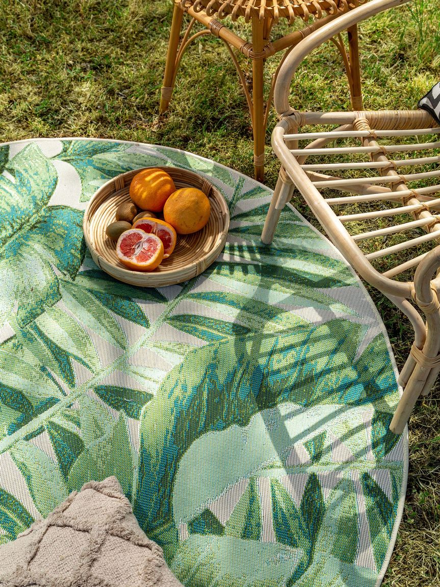 In- & Outdoor Teppich Artis Ø 160 cm rund Grün