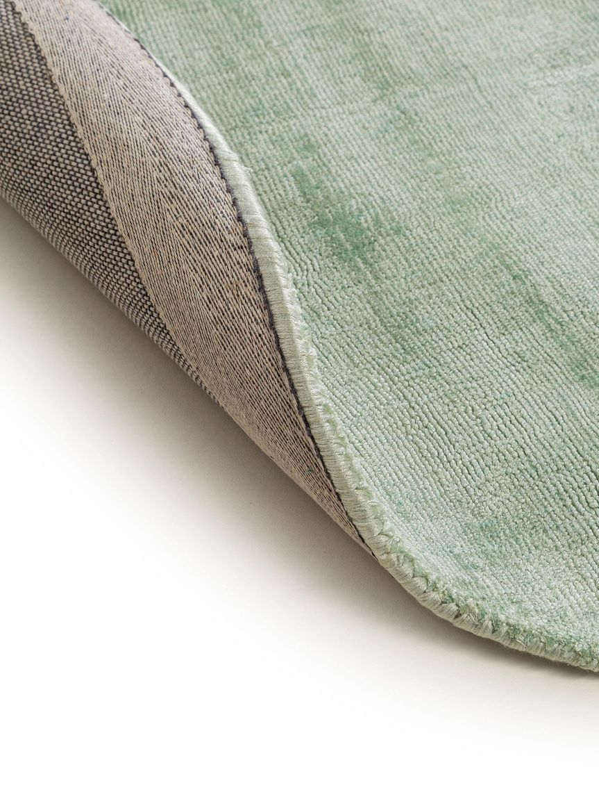 Viskoseteppich oval Nova 150x230 cm Minze