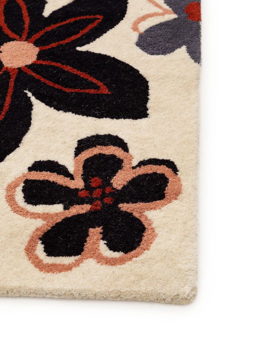 Wollteppich Floral Bunt