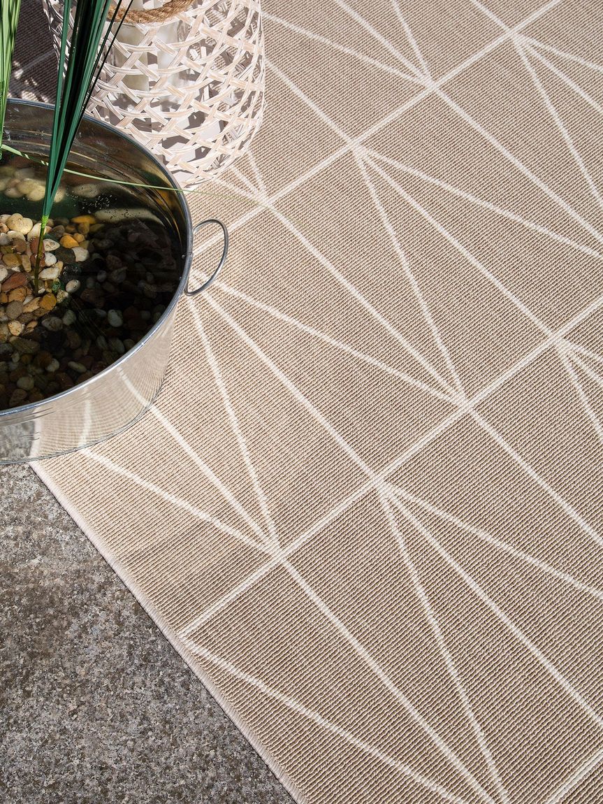 In- & Outdoor Teppich Niel Creame / Beige