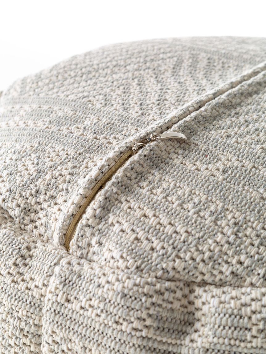Pouf Naxos 55x55x35 cm Hellgrau