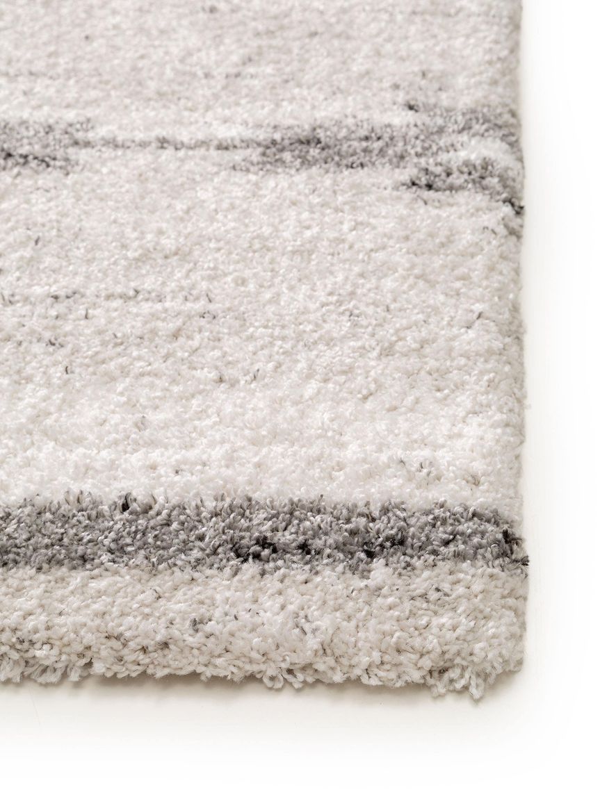 Hochflorteppich Gobi Creame / Grau