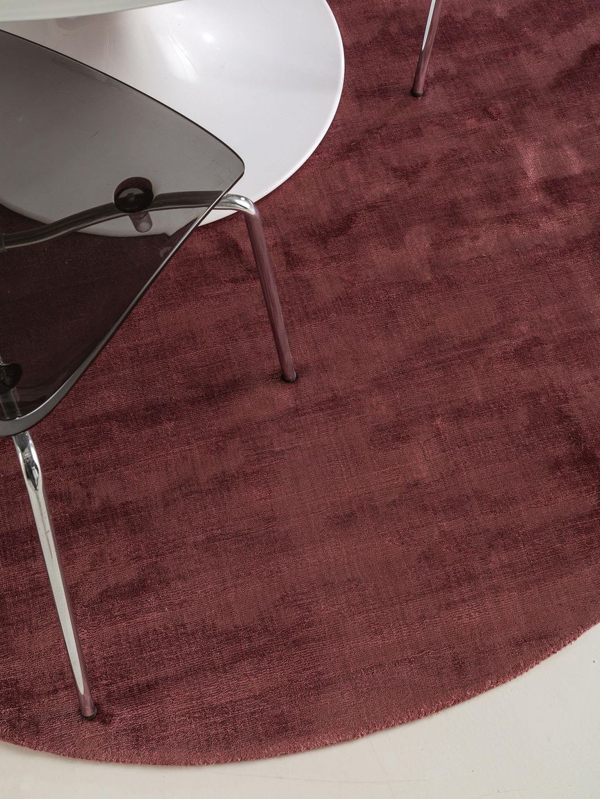 Viskoseteppich rund Nela Ø 160 cm rund Violett