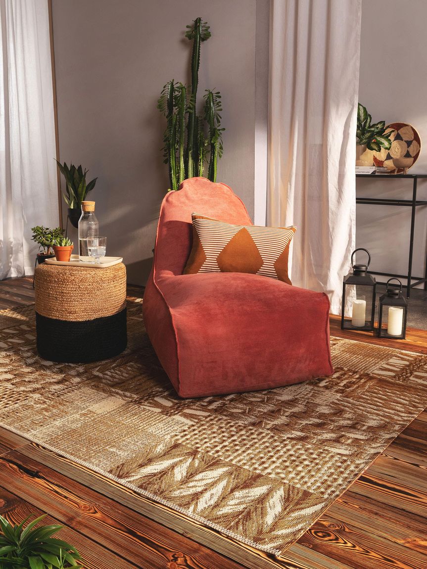 In- & Outdoor Teppich Kenya Creame / Beige