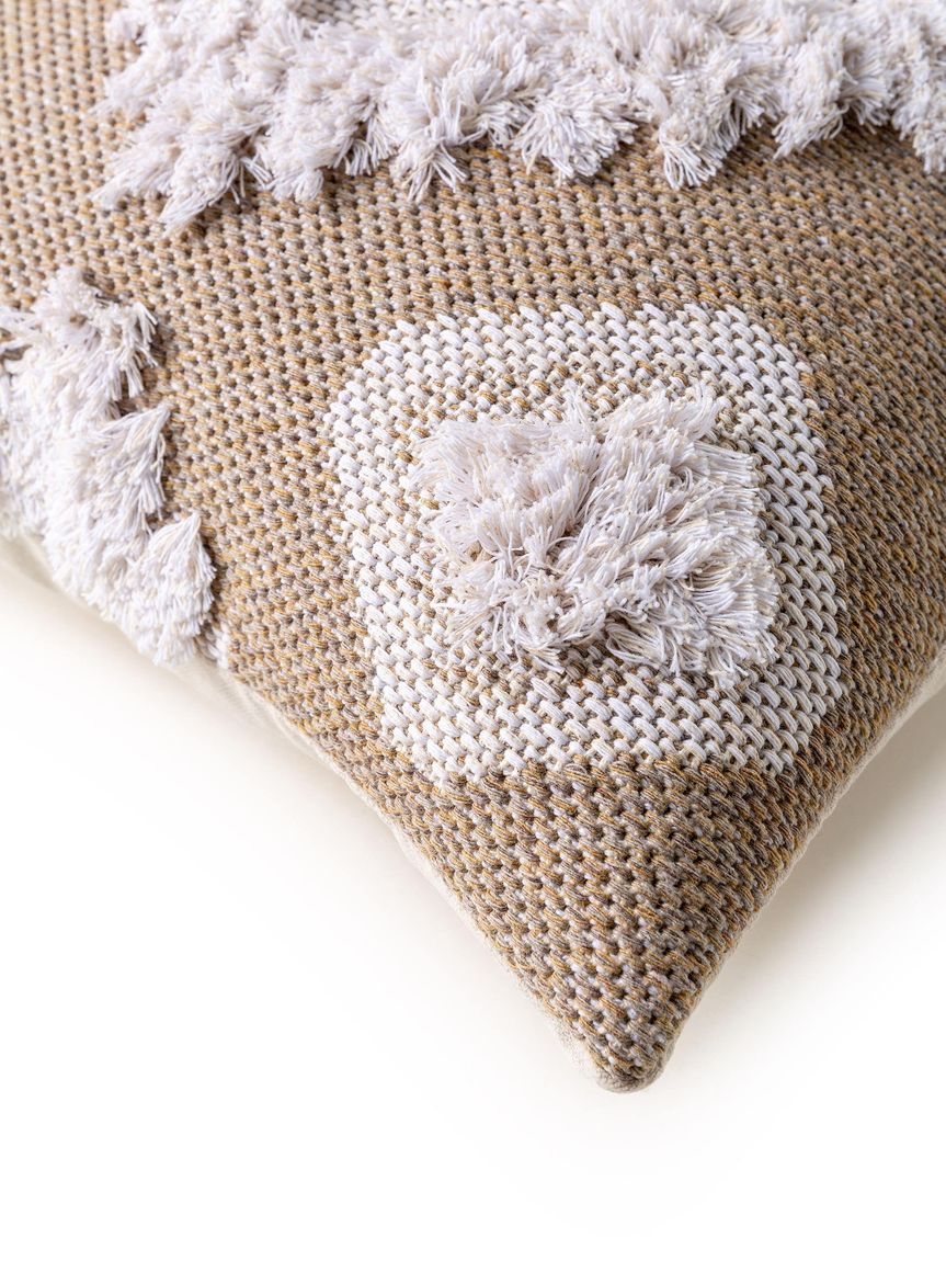 Kissenbezug Bodo 50x50 cm Creame / Taupe