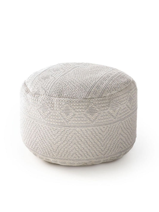 Pouf Naxos 55x55x35 cm Hellgrau