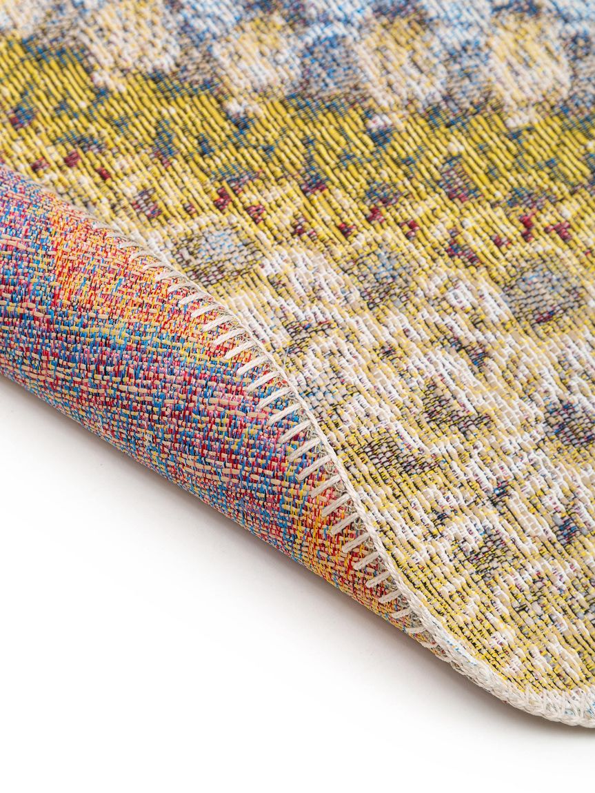In- & Outdoor Teppich rund Kenya Ø 160 cm rund Bunt