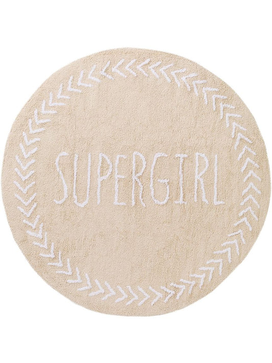 Waschbarer Kinderteppich Inka Ø 150 cm rund Beige