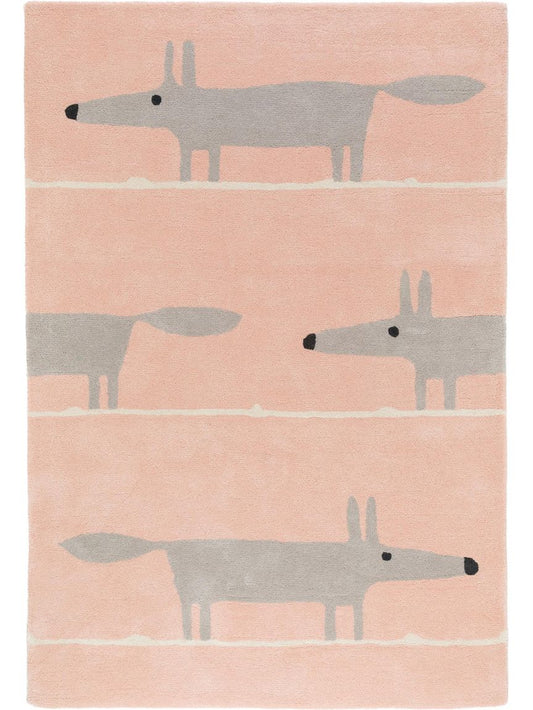 Wollteppich Mr. Fox Rosa