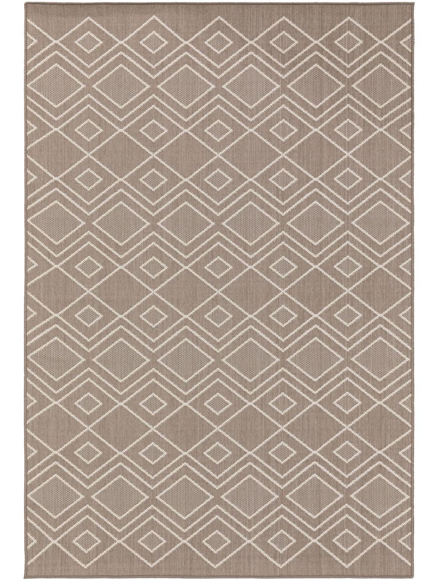 In- & Outdoor Teppich Nillo Grau / Taupe