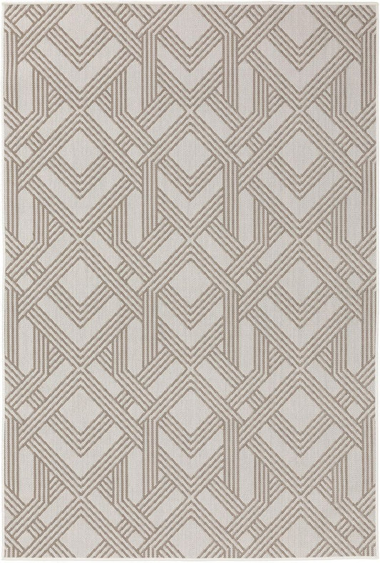 In- & Outdoor Teppich Nillo Grau / Taupe