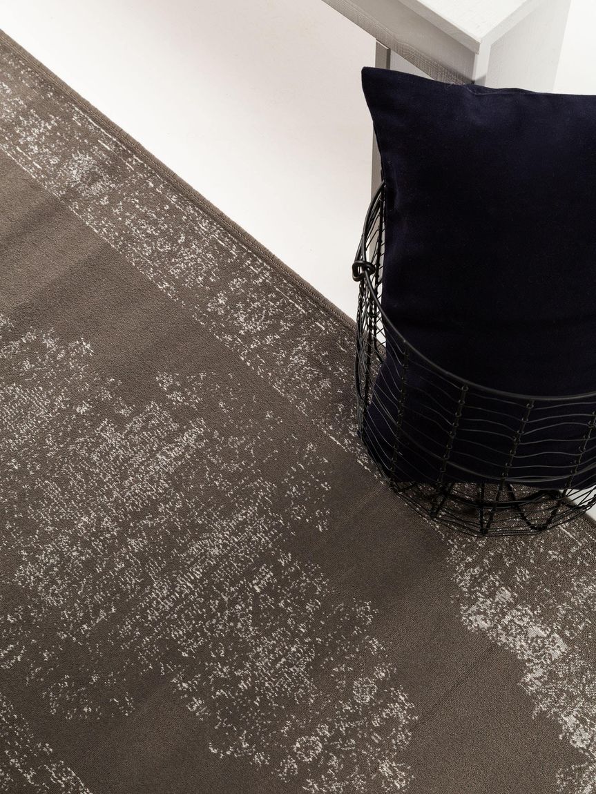 Viskoseteppich Läufer Elling 67x210 cm Taupe