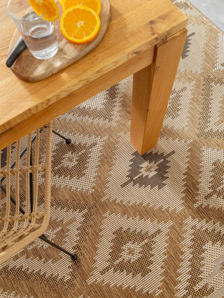 In- & Outdoor Teppich Riso Beige