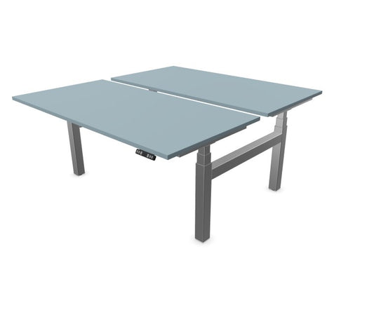 eUp 3 Workbench Doppelarbeitsplatz, elektrisch höhenverstellbar Fjordgrün