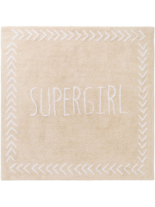 Waschbarer Kinderteppich Inka 150x150 cm Beige