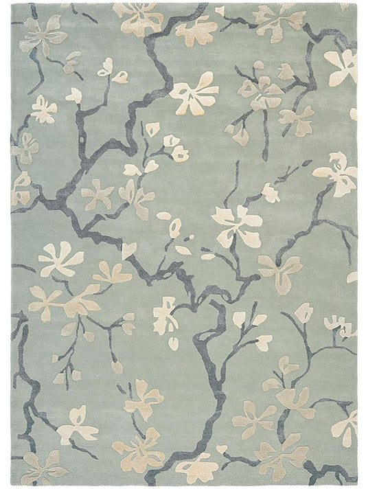 Wollteppich Anthea Hellblau