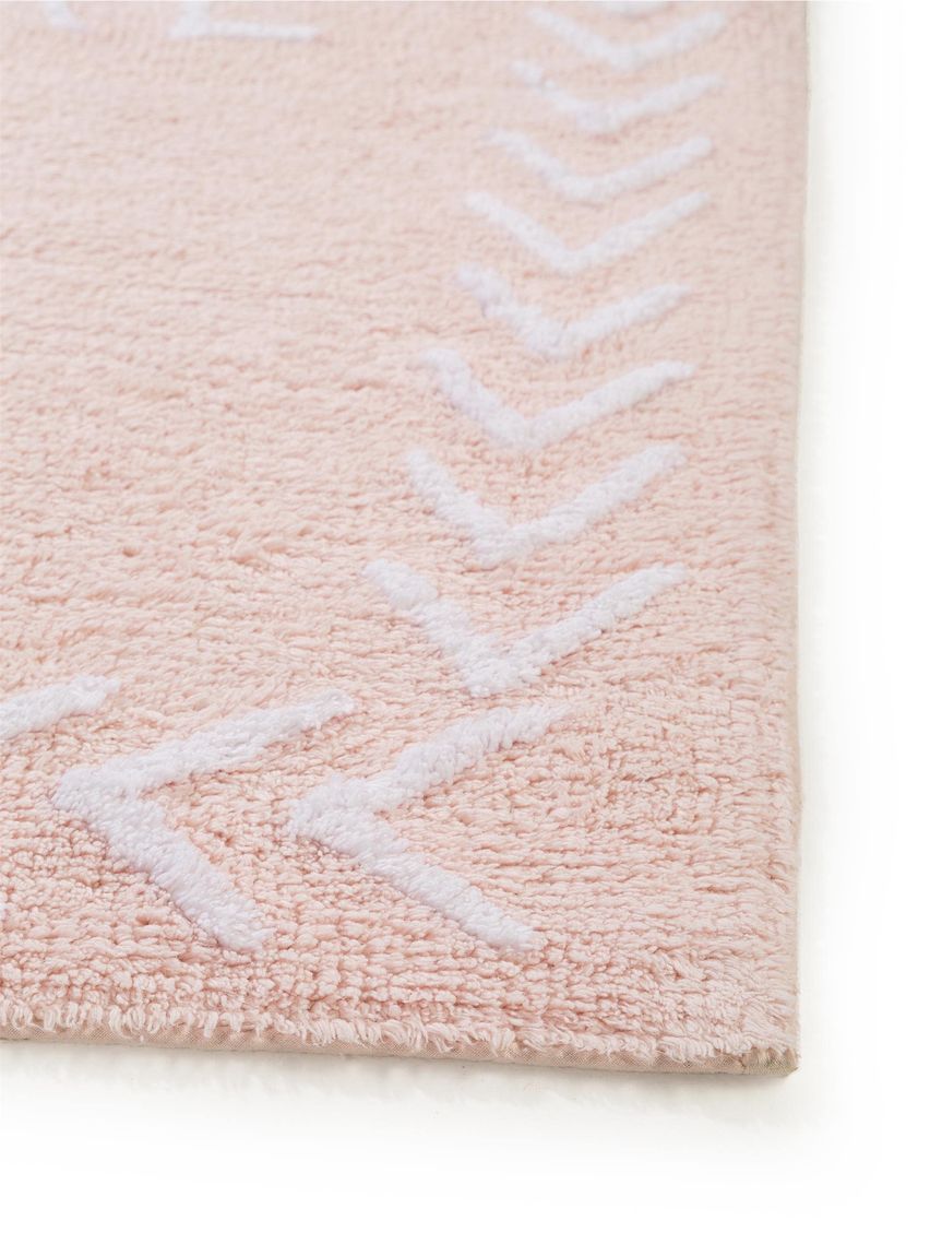 Waschbarer Kinderteppich Inka 150x150 cm Rosa