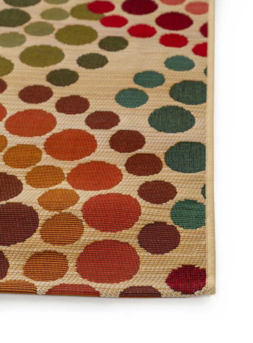 In- & Outdoor Teppich Läufer Artis 80x250 cm Beige / Bunt