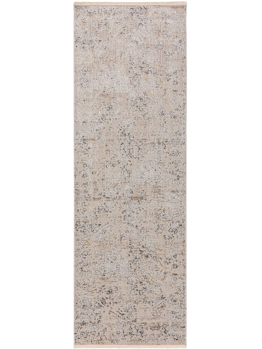 Viskoseteppich Läufer Jared 80x240 cm Hellgrau