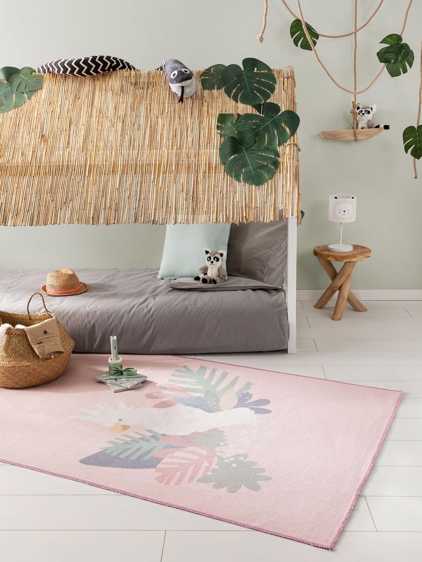 Kinderteppich Bali Rosa
