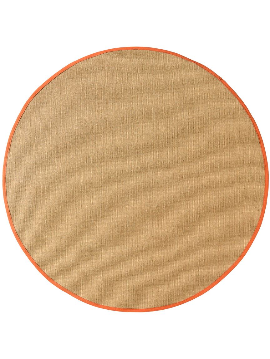 Sisalteppich rund Sisal Orange