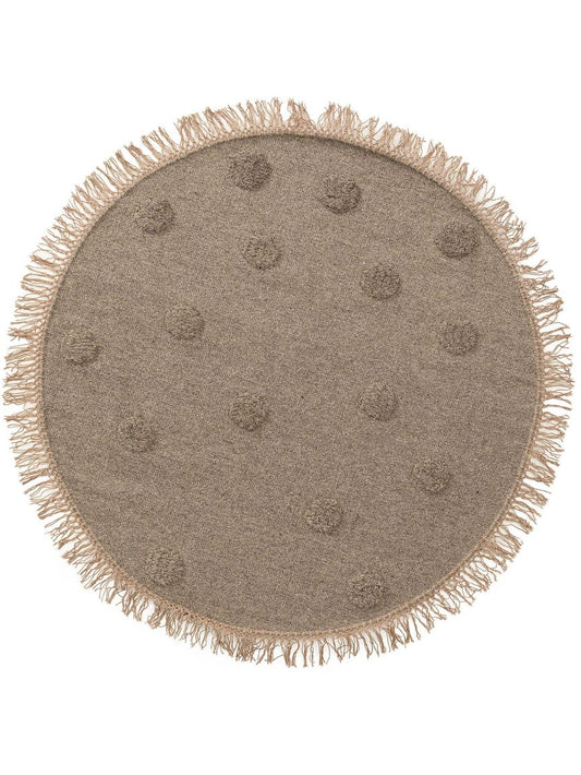 Kinderteppich rund Carlson Ø 120 cm rund Taupe