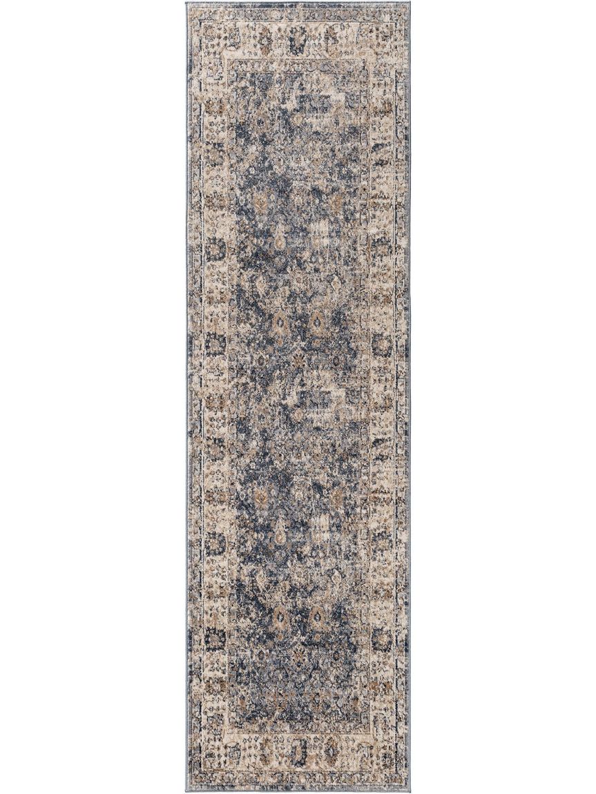 Teppich Läufer Yara 70x240 cm Beige / Blau