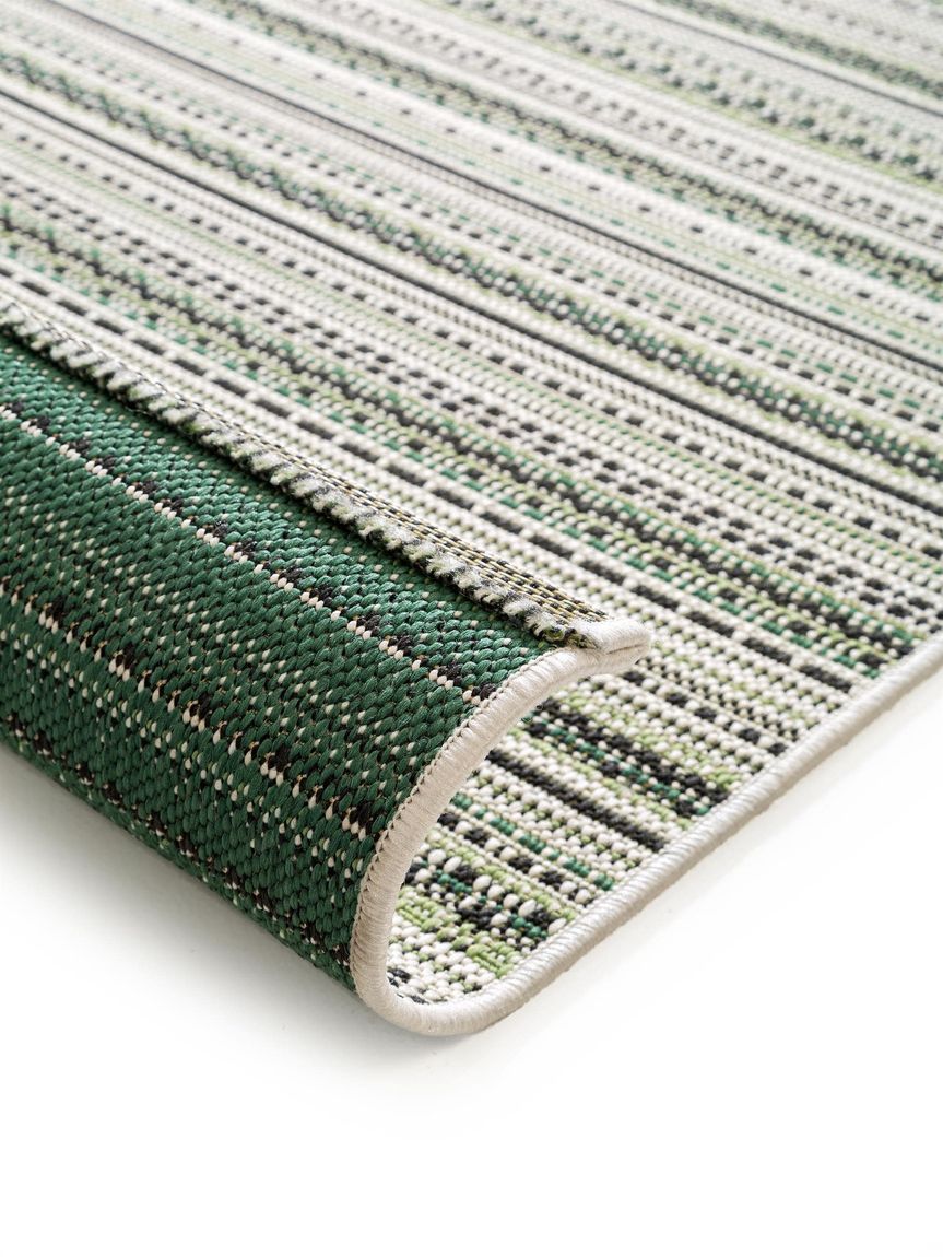 In- & Outdoor Teppich Capri Grün / Beige