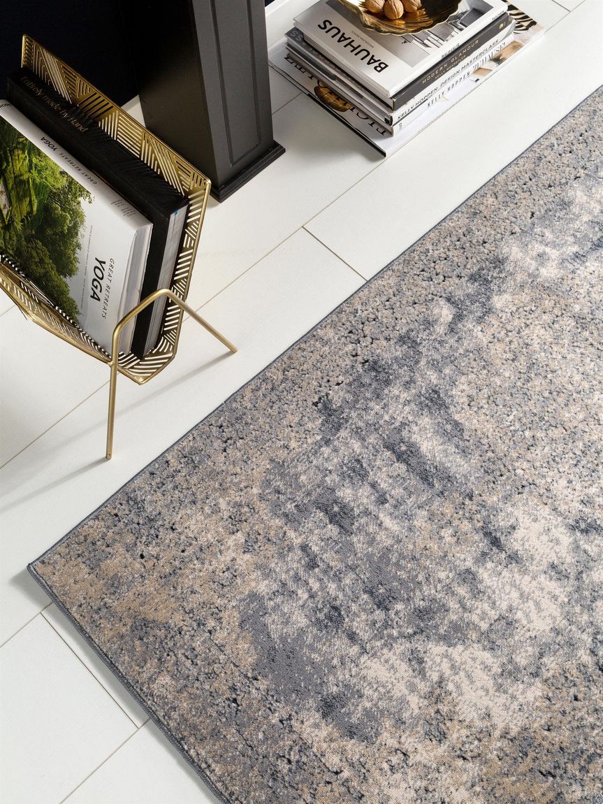 Teppich Läufer Yara 70x240 cm Beige / Blau