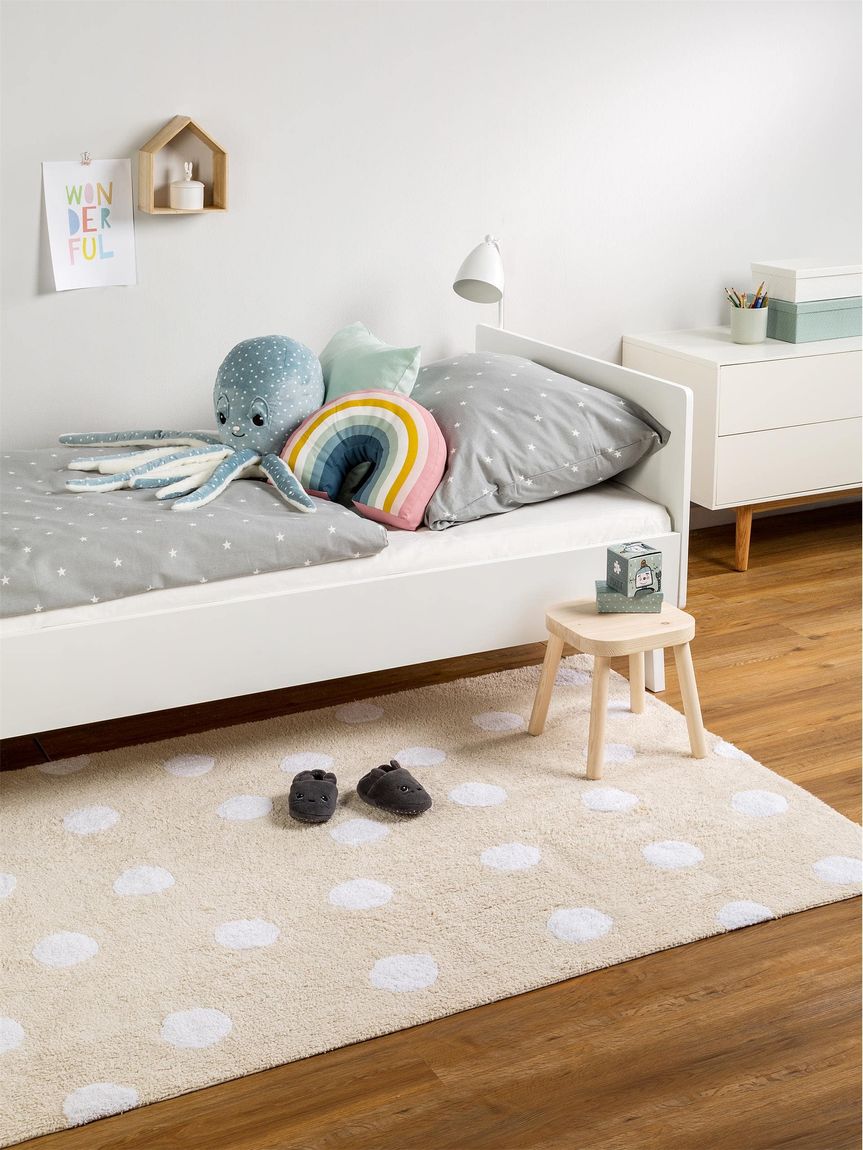 Waschbarer Kinderteppich Bambini Beige