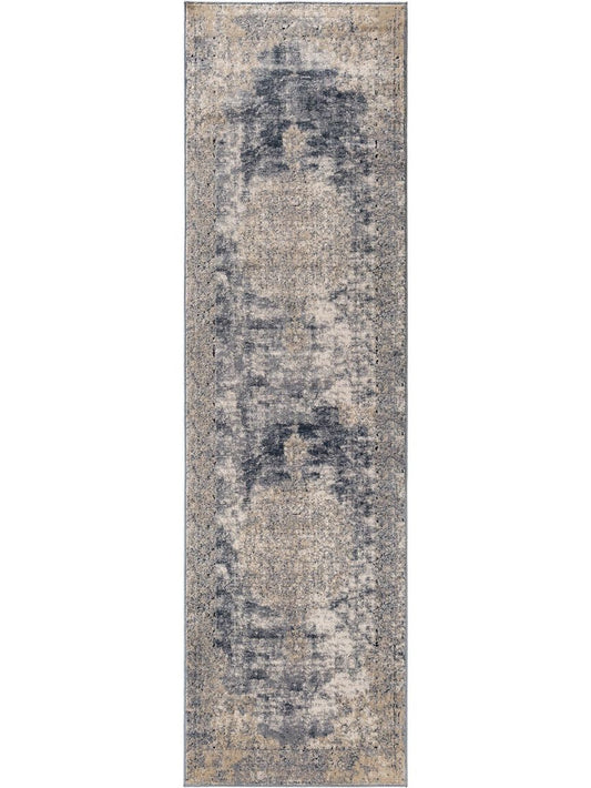 Teppich Läufer Yara 70x240 cm Beige / Blau