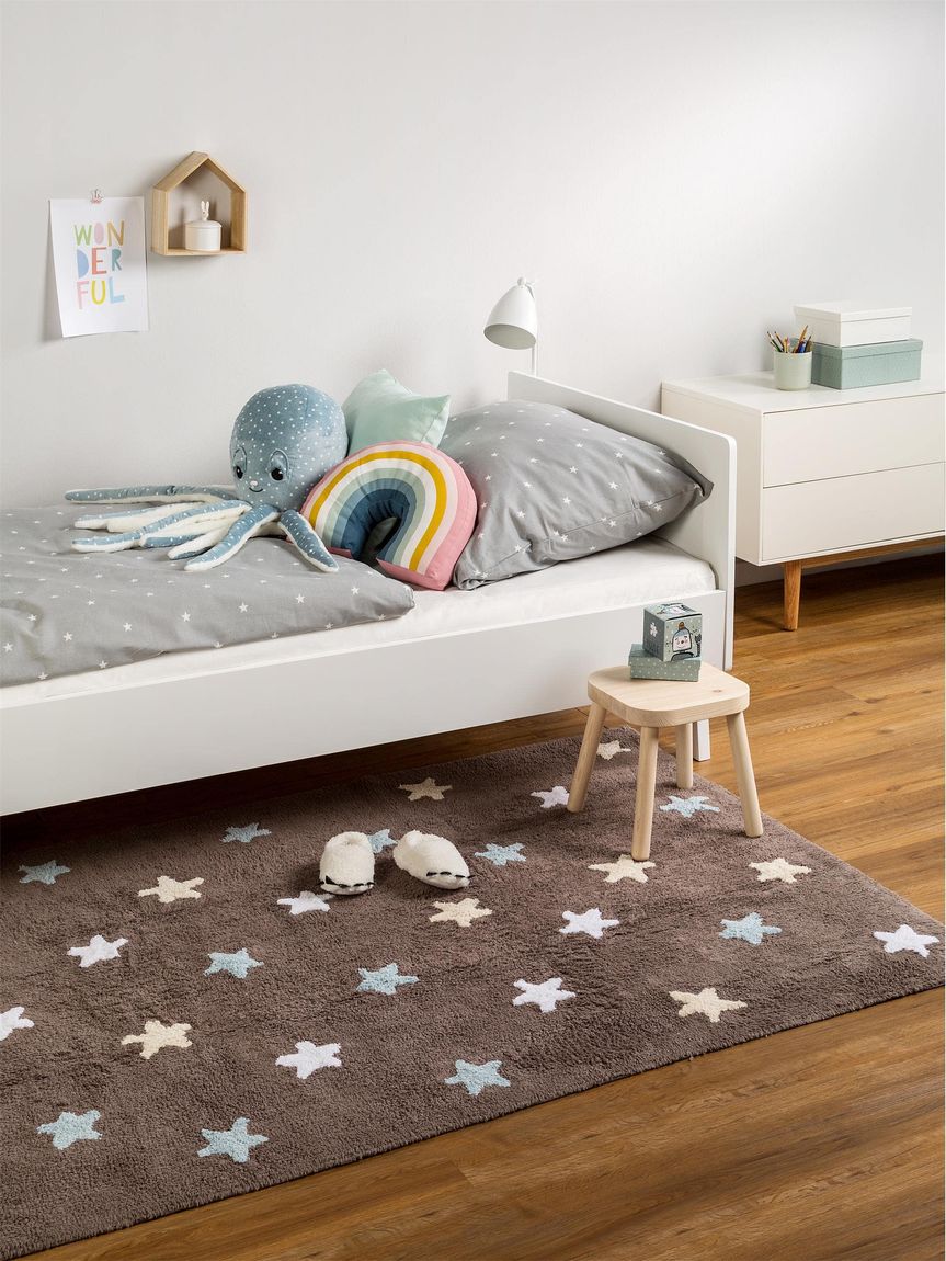 Waschbarer Kinderteppich Bambini 120x180 cm Blau
