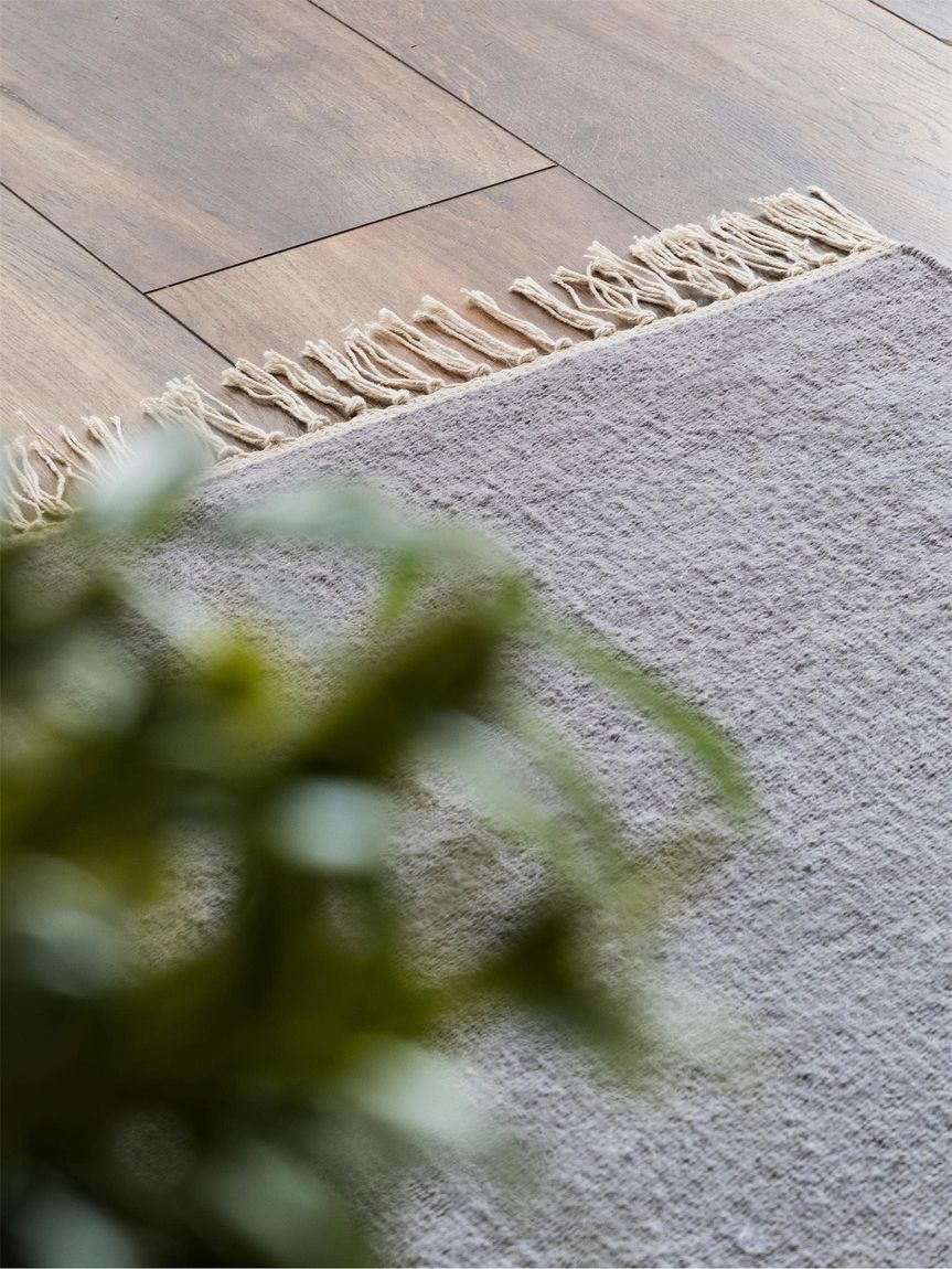 Wollteppich Mala 70x140 cm Grau