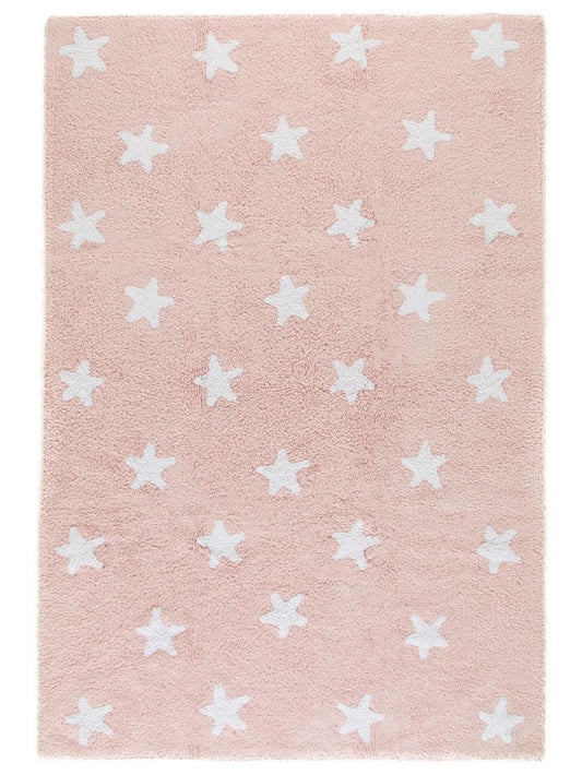 Waschbarer Kinderteppich Bambini Rosa